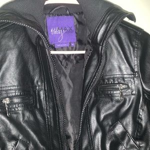 Miley Cyrus Max Azria Bomber Leather Jacket!